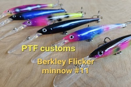 Pro Tackle Fishing Customs Flicker minnow #11